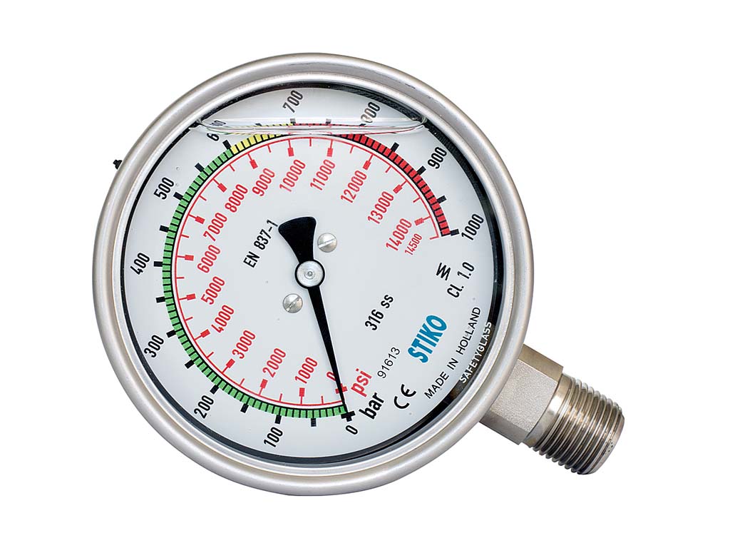 1000 Bar High Pressure Analog Gauge