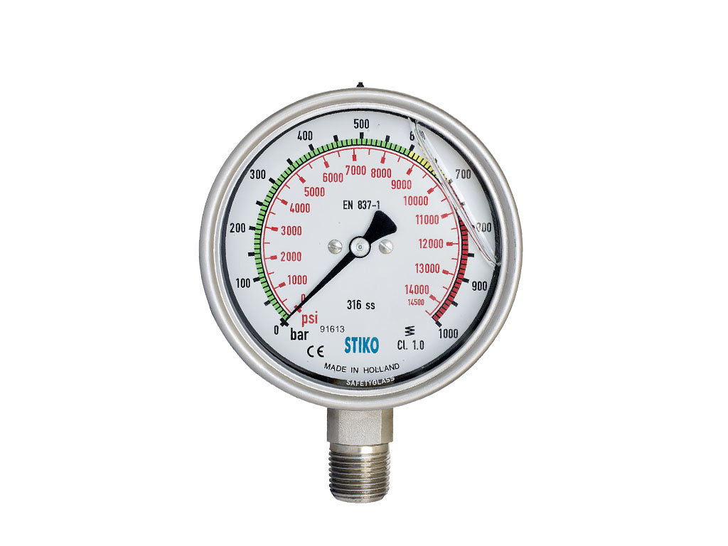 1000 Bar High Pressure Analog Gauge