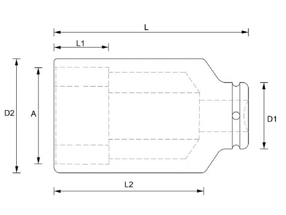 13 mm 3/4“ Impact Socket