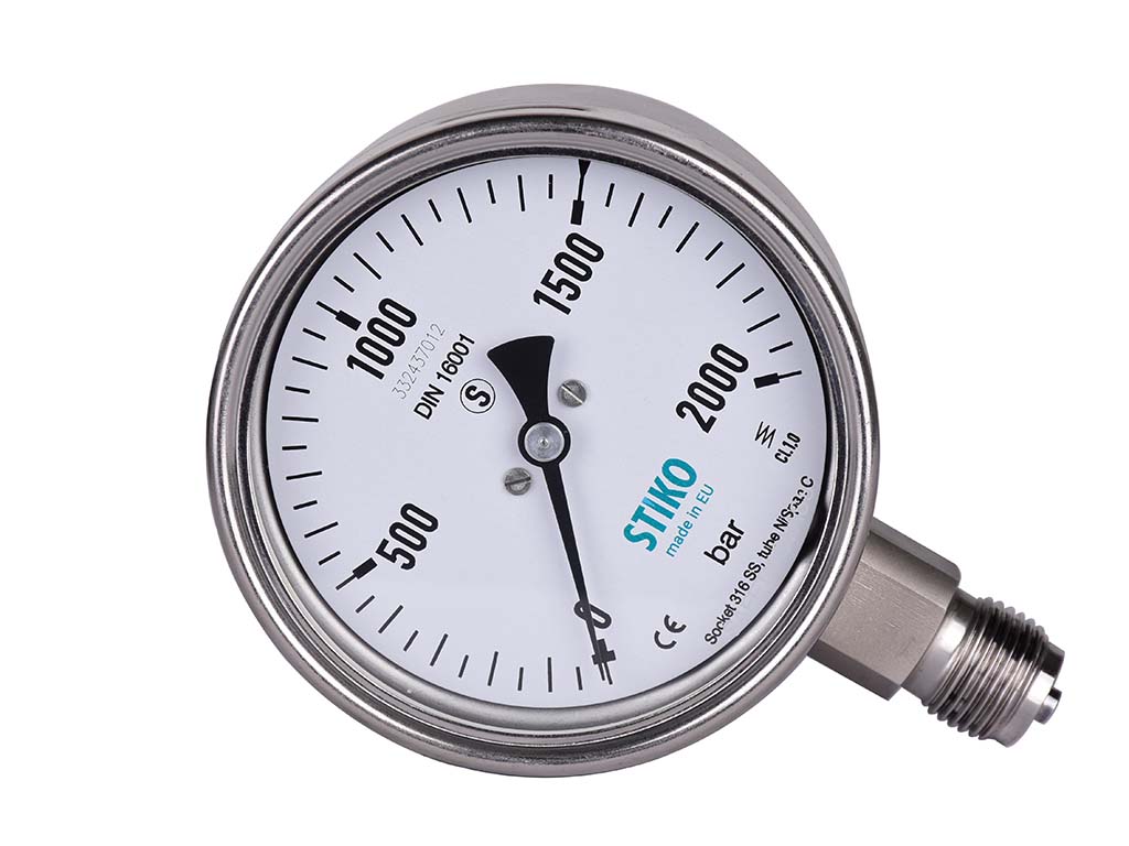 Stiko 2000 Bar High Pressure Analog Gauge