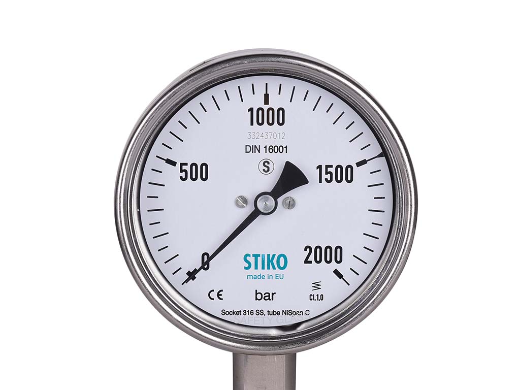Stiko 2000 Bar High Pressure Analog Gauge