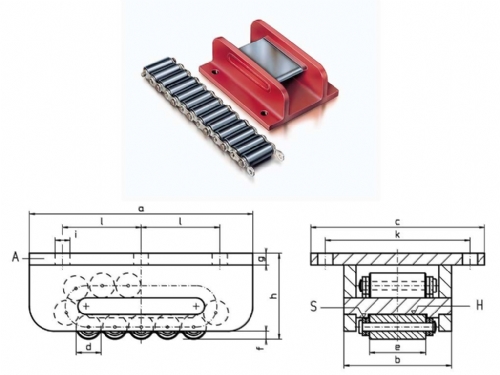 Boerkey ASH65t-50CrV4 Series Heavy Load Roller Skates
