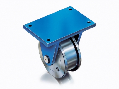 Boerkey Fixed Castors Double Flanges Heavy Duty Wheel