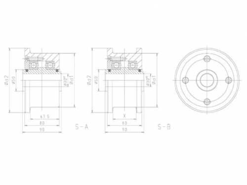 Boerkey Double Flanges Heavy Duty Wheel