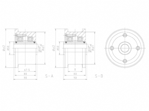 Boerkey Double Flanges Heavy Duty Wheel
