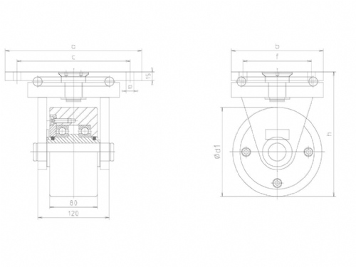 Boerkey Swivel Castors Heavy Duty Wheel