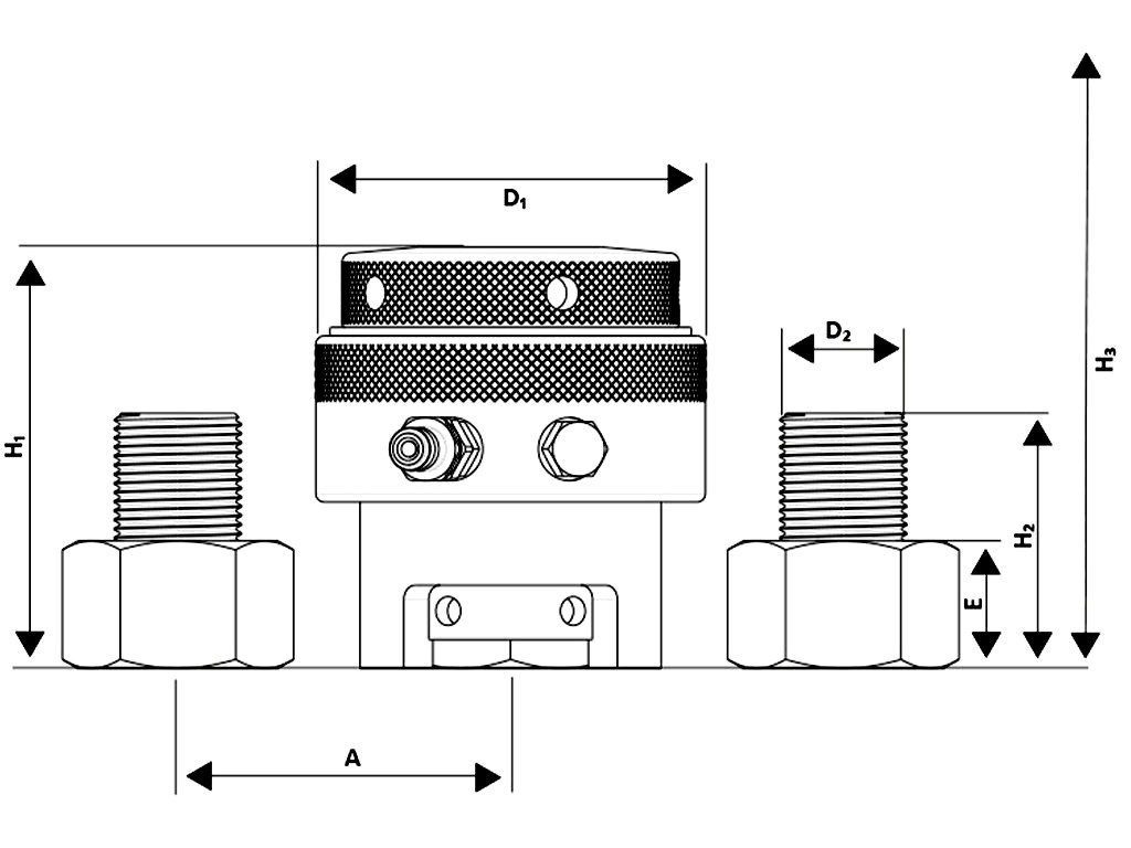 Hydraulic Bolt Tensioner Boltight T26 Drawing