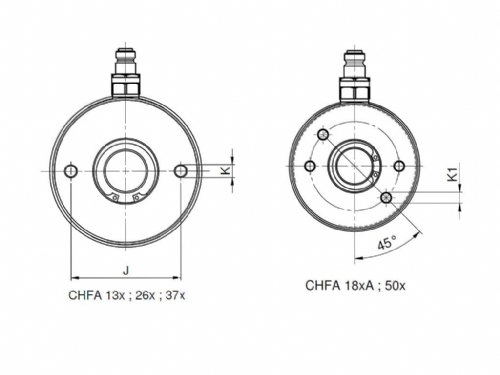 Rehobot/NIKE CHFA Spring Return Hollow Piston Hydraulic Jack Aluminium 