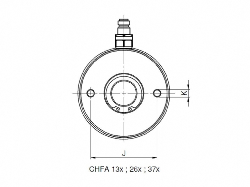 Rehobot CHFA Single Acting Hollow Piston Hydraulic Jack Aluminium 