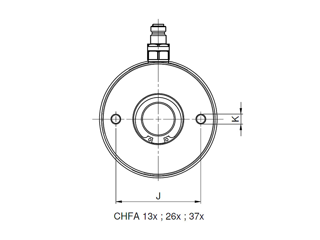 Rehobot CHFA Single Acting Hollow Piston Hydraulic Jack Aluminium 