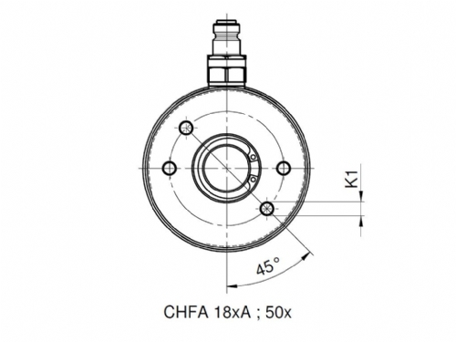 Rehobot CHFA Single Acting Hollow Piston Hydraulic Jack Aluminium 