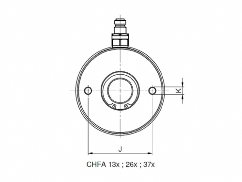 Rehobot/NIKE CHFA Single Acting Spring Return Hollow Piston Hydraulic Cylinder Aluminium