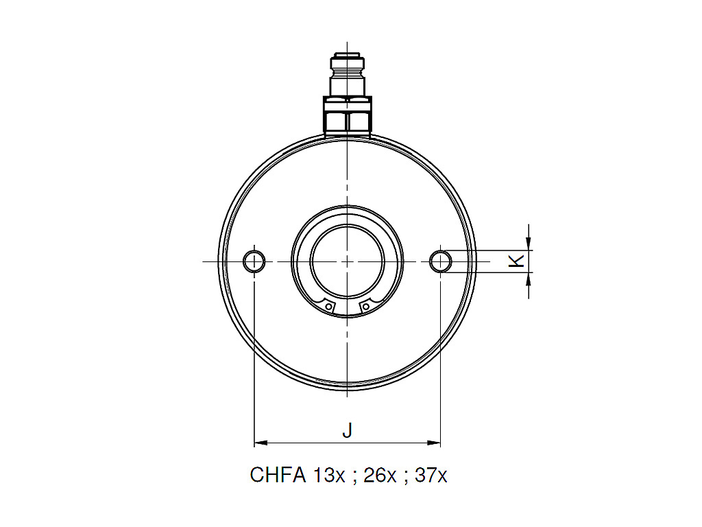 Rehobot/NIKE CHFA Single Acting Spring Return Hollow Piston Hydraulic Cylinder Aluminium