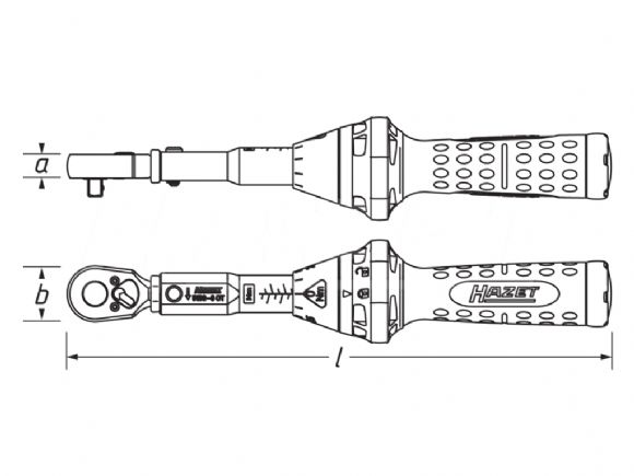 Hazet 5143-3CT Torque Wrench Drawing