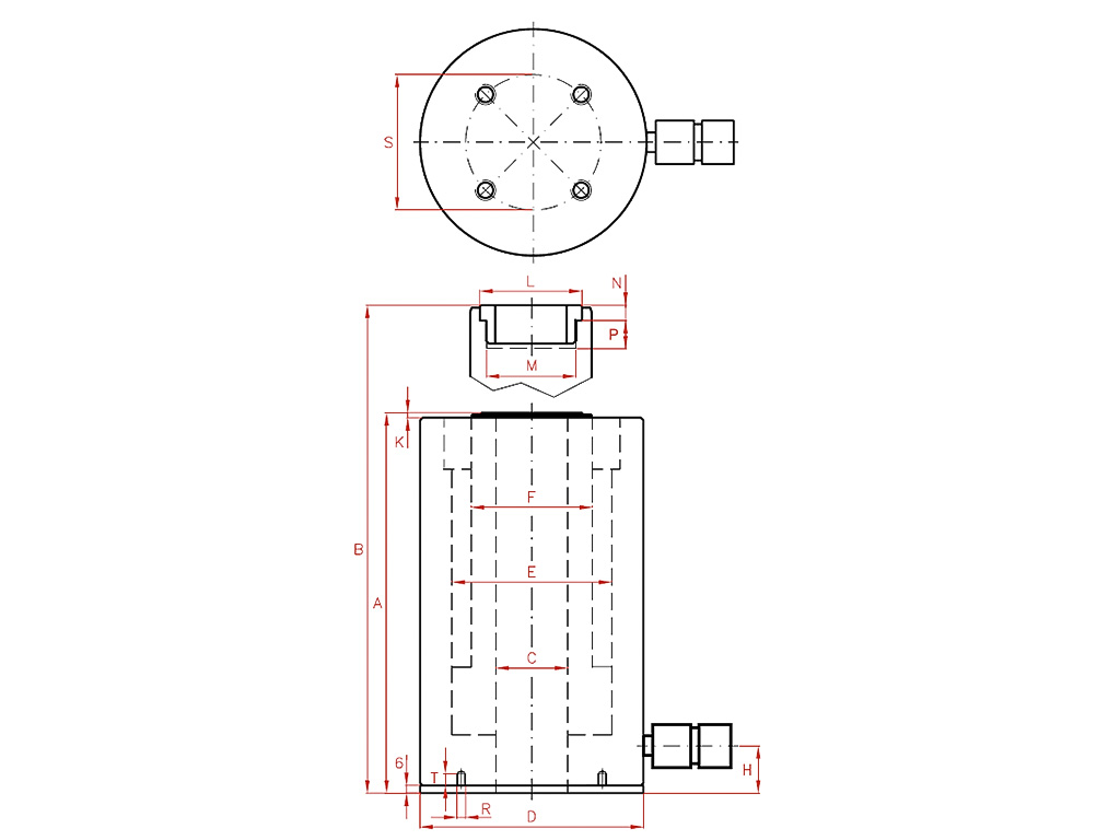 Larzep SAH10010 Hollow Aluminium Cylinder