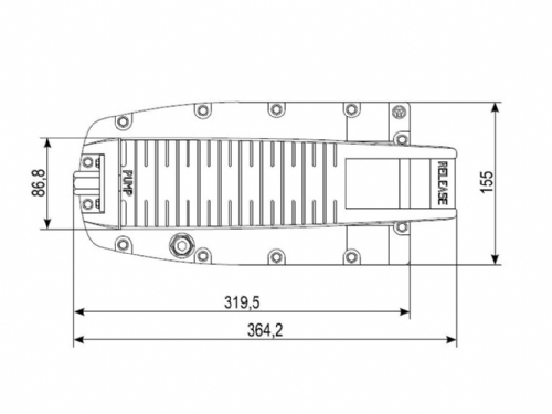  700 Bar Air Foot Pump