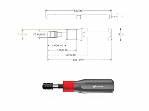 076554 FG125i Red Torque Screwdriver