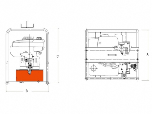 SPX Gasoline Hydraulic Crimping Power Pack