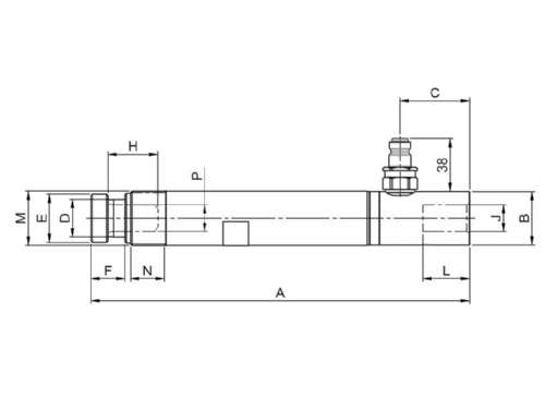 Rehobot/NIKE Balckline CF BL Single Acting Hydraulic Jack
