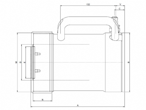 Rehobot/NIKE CFA Series Single Acting Spring Return Hydraulic Cylinder