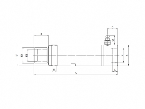 Rehobot CF-CFU Single Acting Spring Return Hydraulic Jack 