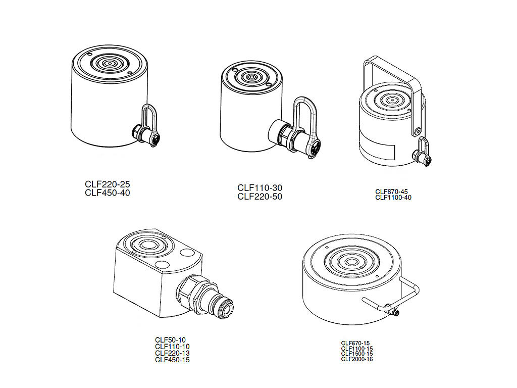 Rehobot/NIKE CL CLF Single Acting Hydraulic  Push Cylinder