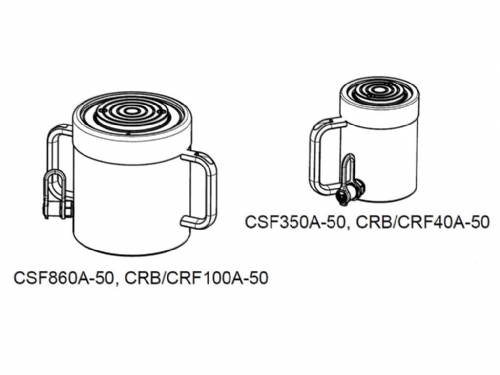 Rehobot CSF Single Acting Stainless Steel Push Cylinder
