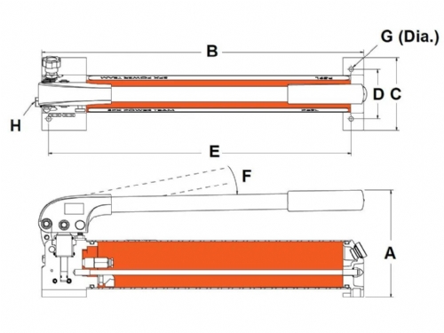 SPX Flow P59L-1500 Hydraolic Hand Pump Technical Detail