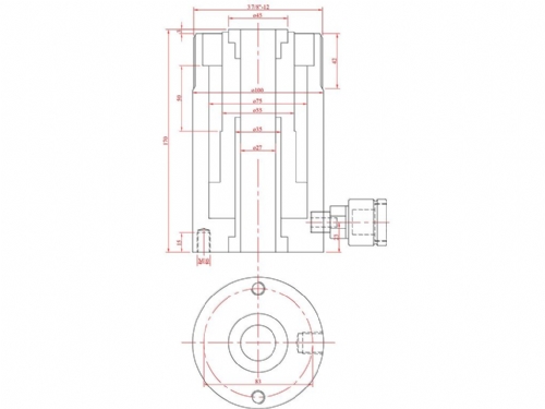 Surkon HKZ020050 Hollow Piston Cylinder
