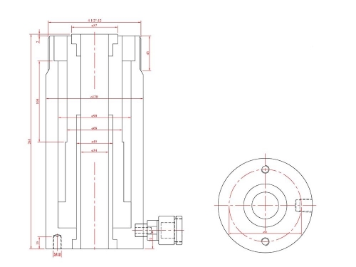 Surkon HKZ030100 Delikli Piston Kriko