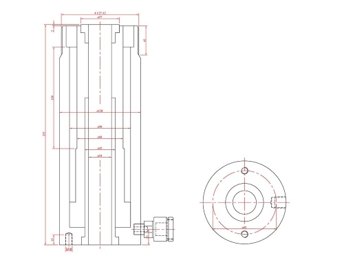 Surkon HKZ030150 Delikli Piston Kriko