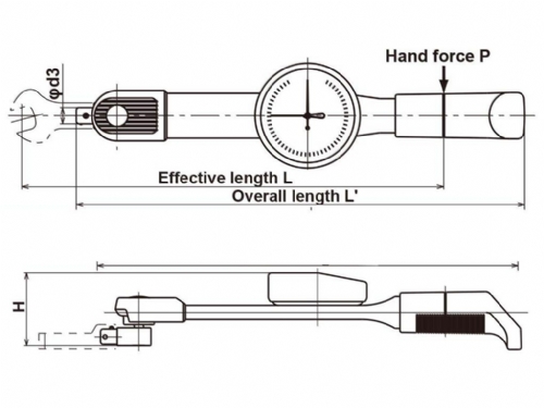 Tohnichi DB50N-S Torque Wrench